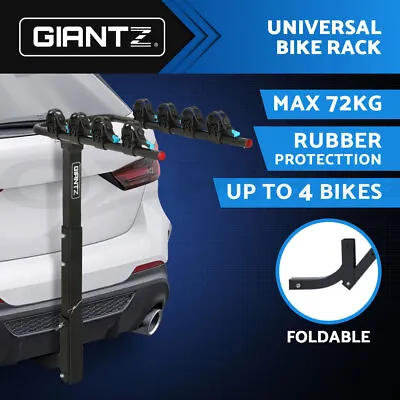 Giantz 4 Bicycle Carrier Bike Rack Car Rear Hitch Mount 2  Towbar Foldable • $70.95