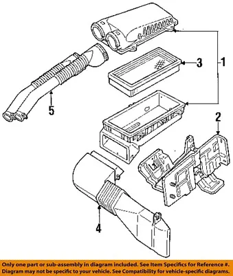 FORD OEM 94-96 F-250 4.9L-L6 Air Cleaner Intake-Filter Box Housing F4TZ9600C • $262.32