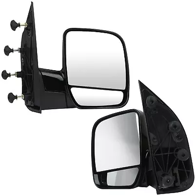 Manual Folding LH RH Side View Mirrors For 2002-08 Ford E150 E250 E350 E450 Van • $58.79