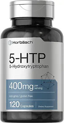 5HTP 400mg | 120 Capsules | Extra Strength | Non-GMO | By Horbaach • $28.26