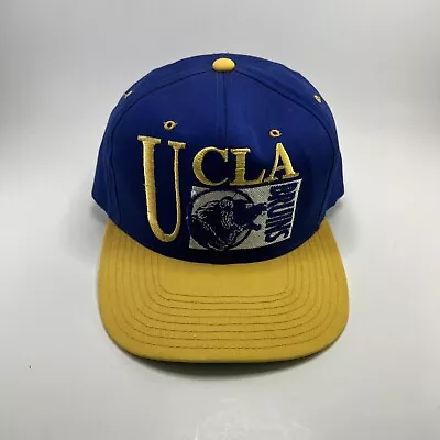 Vintage UCLA Bruins Drew Pearson Hat Snapback Cap NCAA Blue & Gold • $30