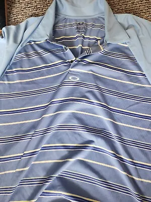 Oakley Golf Polo Shirt Xl Blue Euc Excellent • $11.99