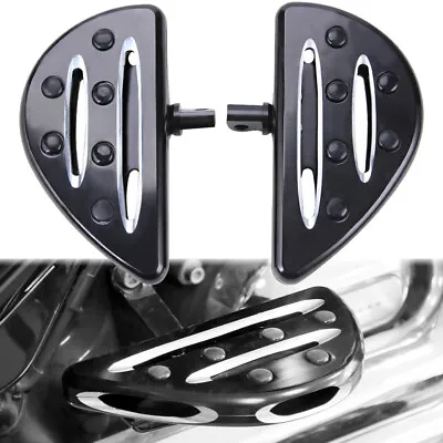 Floorboards Footrest Foot Pegs Pedals For Harley Touring Sportster Softail Dyna • $49.77