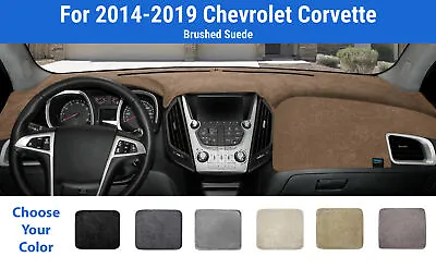 Dashboard Dash Mat Cover For 2014-2019 Chevrolet Corvette (Brushed Suede) • $66.95