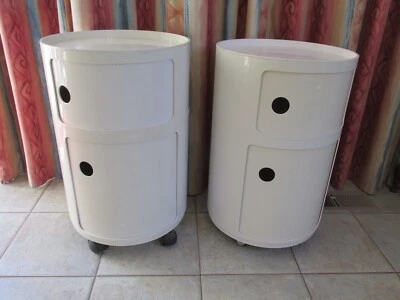 $795 • Buy Rare Pair Australian Vintage Kartell Plastic Modular Cabinets By Anna Castelli