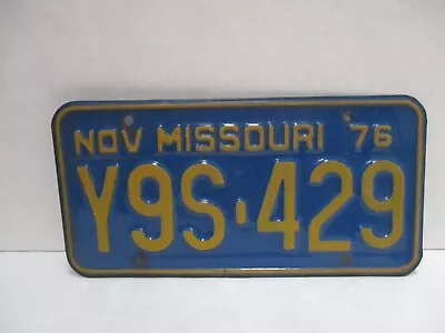 Vintage 1976 Missouri License Plate   • $24.95