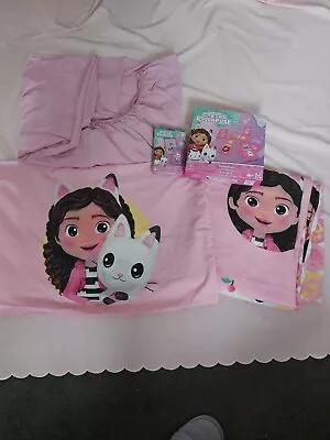 Gabby's Dollhouse Toddler Bedding Sets & 2x Board Games Cover Bed Playing Cards • £9.99