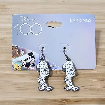 Disney 100 Mickey Mouse Skeleton Costume Earrings New • $15.99