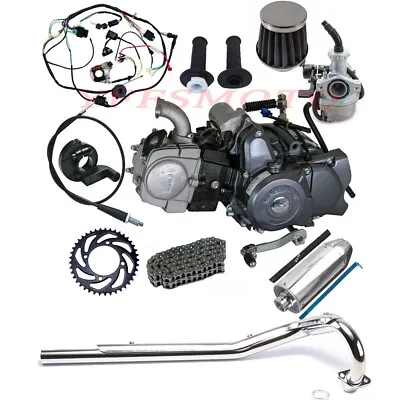 Full Lifan 125cc Engine Motor Semi Auto For CRF50 CT110 CL70 Z50 Taotao Pit Bike • $599.79