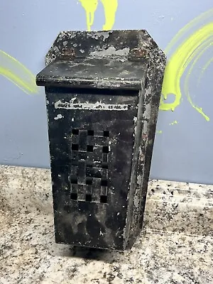 Vintage Wall Mount Metal Mailbox*Letter Holder* Flip Up Doors Antique • $19.99