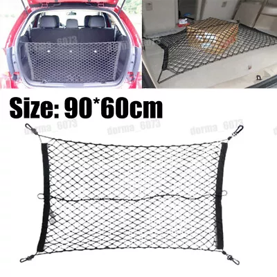 Car Elastic Nylon Rear Cargo Trunk Storage Organizer Flexible Net Accessories • $29.94