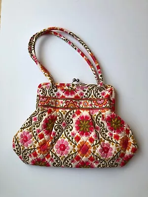 Vera Bradley Folkloric  ELOISE Frame Kiss Lock Shoulder Bag Purse Retired  Mint • $40