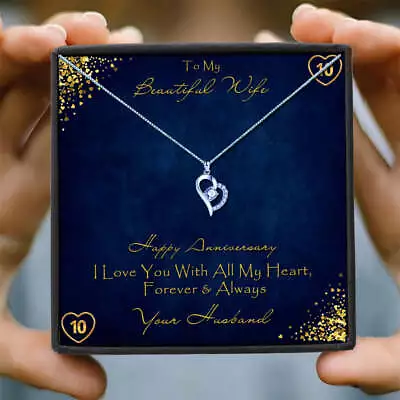 Anniversary Gift For Wife To My Wife Necklace Wife Necklace Heart Shape Necklace • £14.99