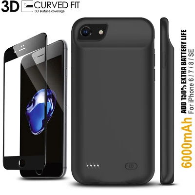 $65.54 • Buy For Apple IPhone 6s 7 8 Plus Charger Case 4000mAH Power Bank Battery Backup MFI