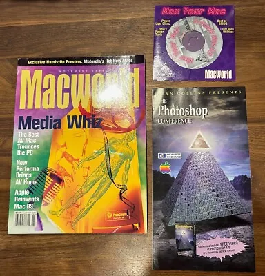 Vintage Macworld Magazine November 1996 With Max Your Mac CD Macintosh Resource • $10