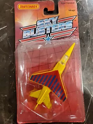 1988 DIE-CAST MATCHBOX  SKY BUSTERS Mirage Fighter Jet MATTEL WHEELS  • $13.90