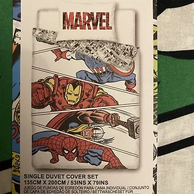 Primark Marvel Comics Single Duvet Cover Set BNWT • £19.99