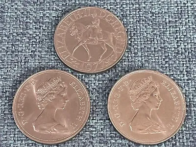 £7.50 • Buy Crown Coins SET OF 3 - QUEEN ELIZABETH Second CROWNS 1972  1977 & 1980