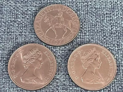 £7.50 • Buy Crown Coins SET OF 3 - QUEEN ELIZABETH Second CROWNS 1972  1977 & 1980