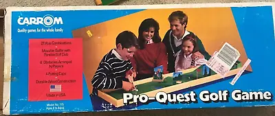 Rare Vintage Pro-Quest Golf Game By Carrom - Wooden Golf Table Game In Box • $15