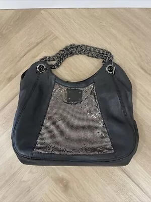 Oroton Genuine Leather Womans Gold Mesh Detail Handbag • $20.50