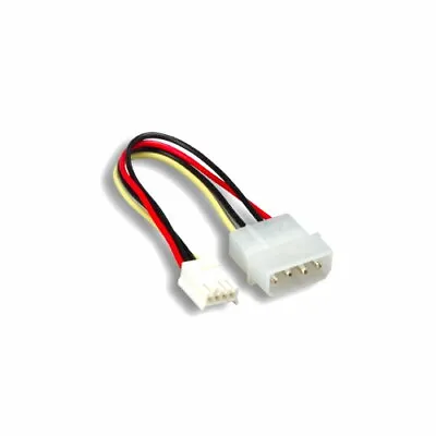 Kentek 6 Inch Molex 5.25 Male To 3.5 Floppy Female PC Power Cable 4 Pin LP4 FDD • $6.26