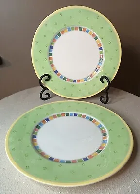 Set Of 2 Villeroy & Boch Twist Alea Verde 8 1/2” Salad Plates MINT NEW • $48.50