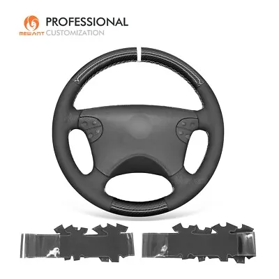 MEWANT Suede Carbon Fiber Steering Wheel Cover For Mercedes Benz W208 W210 W463 • $54.90