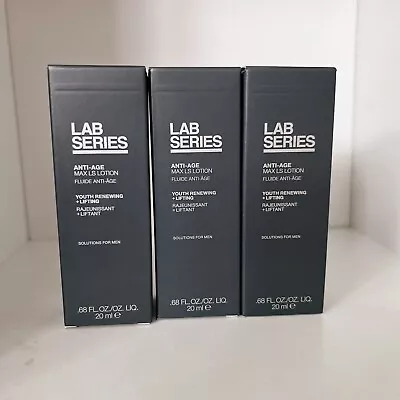 3 X Lab Series Anti-Age Max LS Lotion Youth Renewing + Lifting 20ml Each New • $19.95