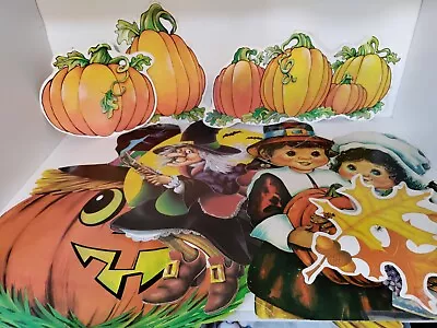 Vintage Thanksgiving And Halloween Die Cut  Decorations • $9