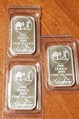 (3) 1 Oz Silver Bars- (lot Of 3) Prospector  SilverTowne /sealed Silver • $99.99