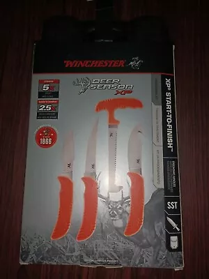 Winchester 5 Pieces XP Start-to-finish Processor Knife Set Full Tang Kit 3752 • $69.95