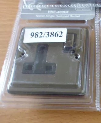 £4.99 • Buy Black Nickel Light Switch & Wall Sockets Single Double 1 Gang 2 Way