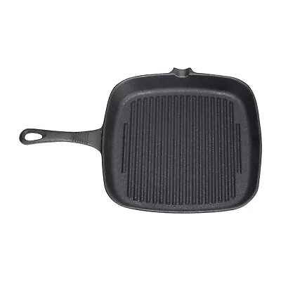 £13.99 • Buy Cast Iron Non Stick Frying Griddle Pan BBQ Steak Cooking Meat Grill Skillet Pan