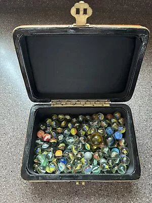 Lot Of 130+ Vintage Marble Lot 1960’s - 1970’s With Box Lots Of Detailed Pics • $35