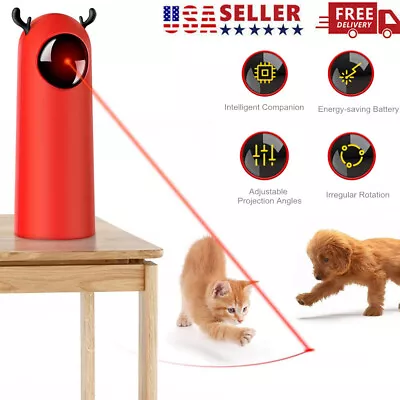 3 Settings Cat Laser Toy Automatic Indoor Motion Activated Interactive Recharge • $20.53
