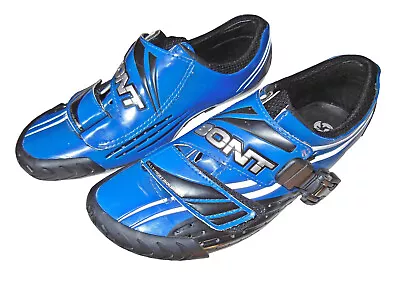 Bont Carbon Sole Heat Moldable Road Cycling Shoes Blue/Black EUR 40.5 USM 7 • $89