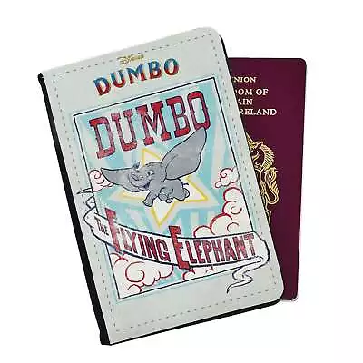 Vintage Dumbo The Flying Elephant Poster Leather Passport Wallet • $20.99