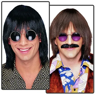 70s Wig Adult Mens Sonny Bono Halloween Costume • $25.28