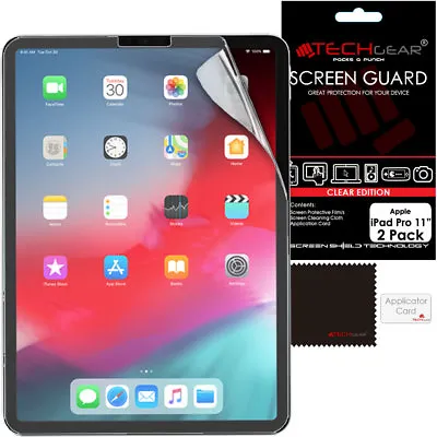 2 Pack TECHGEAR Screen Protector Guard Covers For New Apple IPad Pro 11  • £2.95