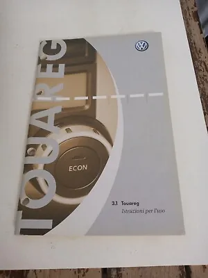 Volkswagen 3.1 Touareg Instructions For USE 11.2004 • $10.55
