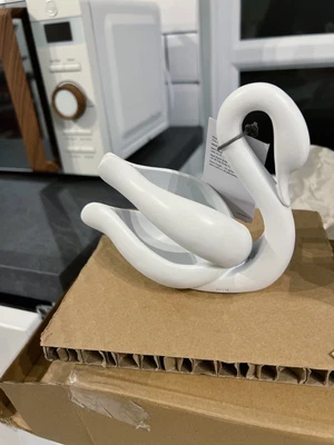 £14.99 • Buy NEXT MINI White Swan Ornament/home Office Animal Abstract Sculpture Figure Gift.