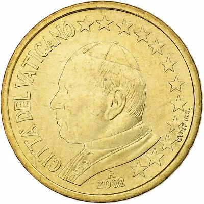 [#1270519] Vatican John Paul II 50 Euro Cent 2002 (Anno XXIV) Rome From The • $58.10