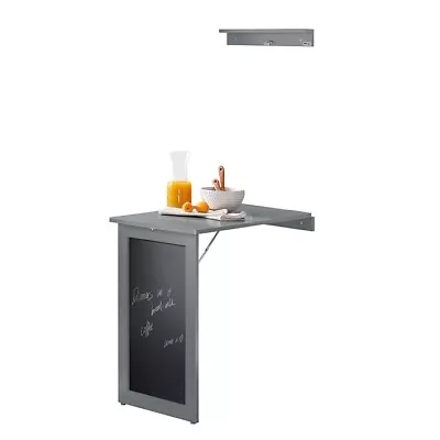 SoBuy Wall-mounted Folding Kitchen Dining Table Desk With BlackboardFWT20-HGUK • £54.95