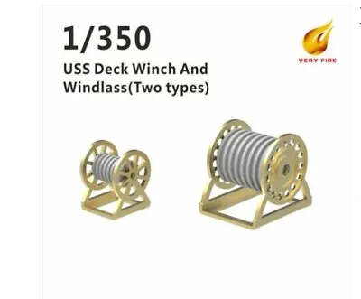 US Battleship Deck Winch And Windlass X 30 1/350 Scale (Veryfire) • £10.49