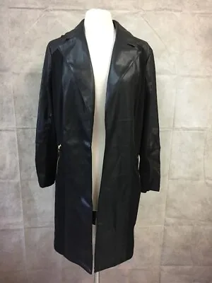 Marc New York By Andrew Marc Women's Black Faux Leather Coat Size 1X • $64.99