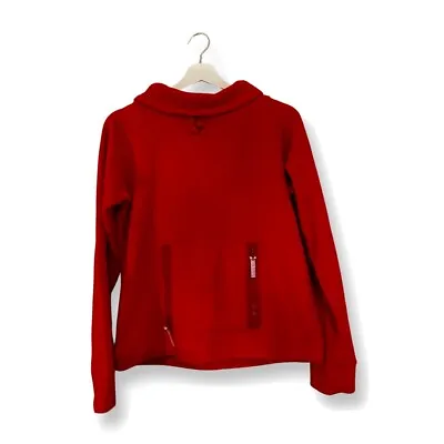 £15 • Buy Vintage Y2K Hooch Red Fleece Jumper Size 14