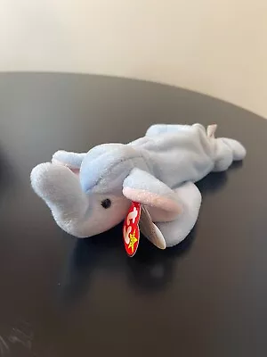 Ty Beanie Baby 3rd Gen Very Rare Peanut Light Blue- TAG ERRORS • $200