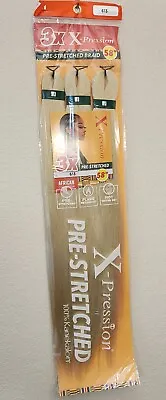 $8.99 • Buy X-pression Expression 100% Kanekalon 3X Braiding Hair Pre-Stretched 58  613