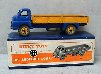 £175 • Buy Dinky Toys 522 Big Bedford Blue /Yellow  Boxed  Original